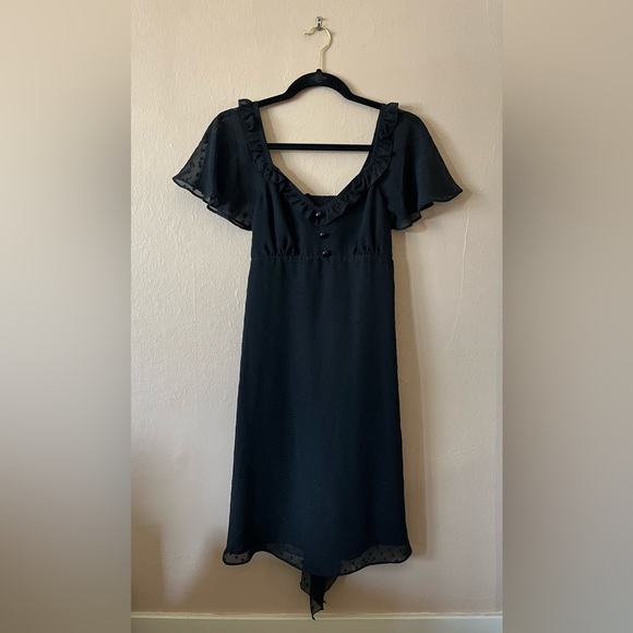 NWT Alice Temperley for Target Black Swiss Dot Ruffle Dress 5 - Picture 1 of 14